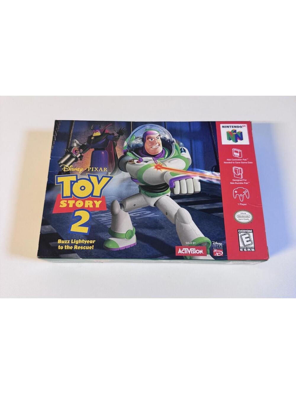 Toy Story 2 Nintendo 64 Video Game Cart + Box Tested